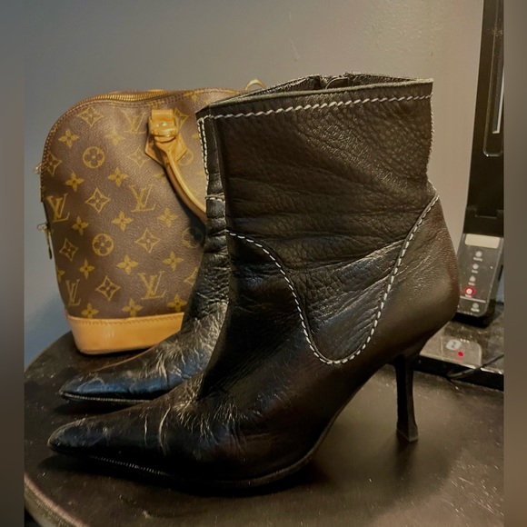 Giuseppe Zanotti Leather Booties Size 37 - Picture 3 of 8